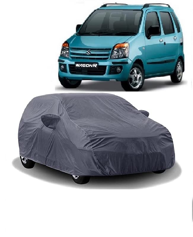 Carigiri Grey Car Body Cover for Maruti Suzuki Old WagonR(Triple Stitched,Mirror Pockets,UV Resistant,Dustproof)(Models-2004, 2005, 2006, 2007, 2008, 2009)-image-8