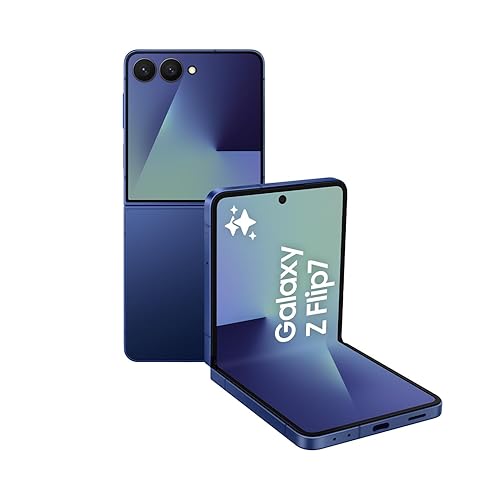 Samsung Galaxy Z Flip7, 512GB, Blue Shadow (CAD Version & Warranty) - AI Smartphone, 50MP, 6.9" Dynamic AMOLED Main Display, 120Hz Refresh, FlexCam - Blue Shadow - 512GB - Samsung Galaxy FLIP 7 - Phone Only