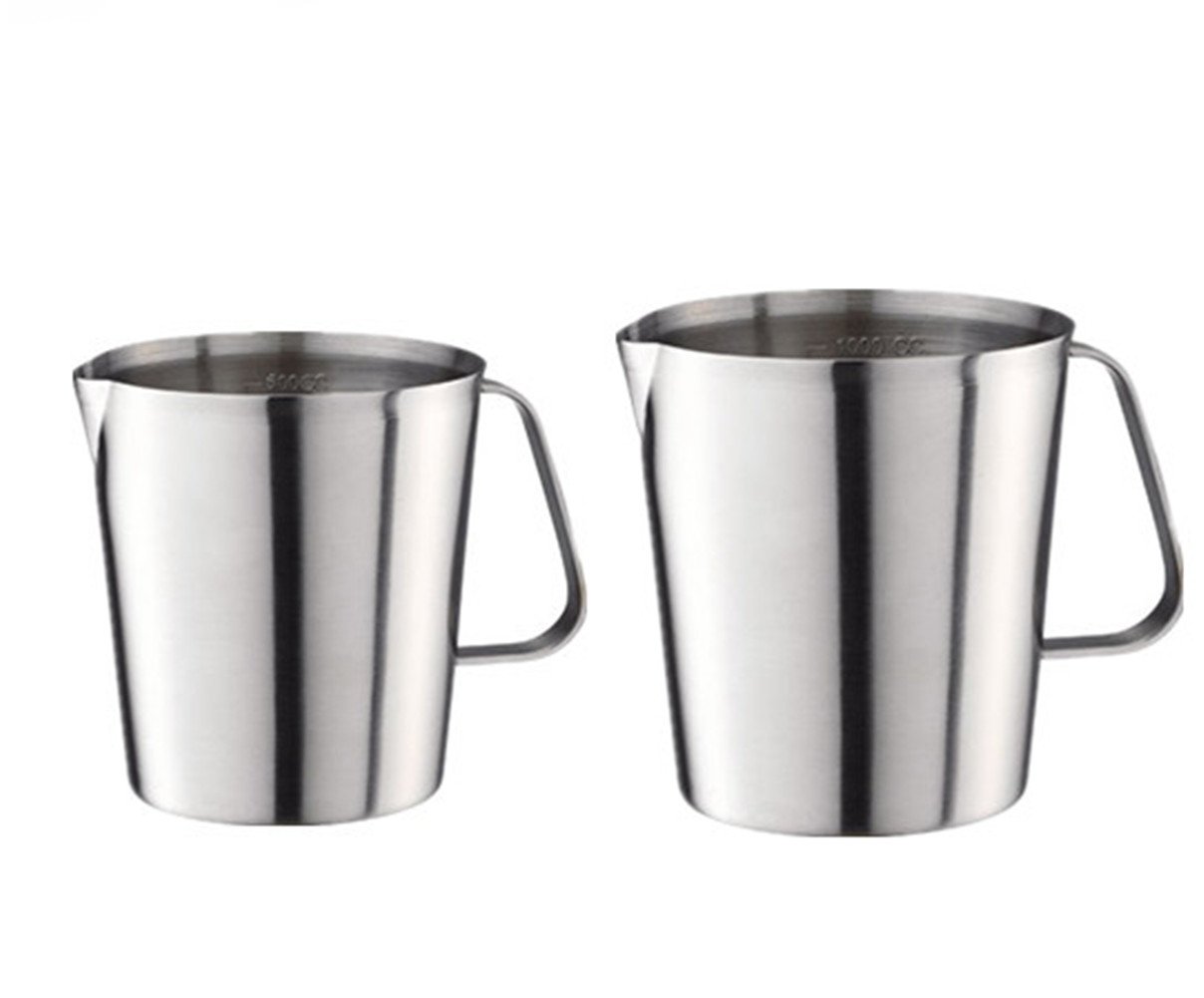 LianshiFood Grade Stainless Steel Measuring Cups 2Pcs Choosable 500ML1000L for Kitchen Bakery