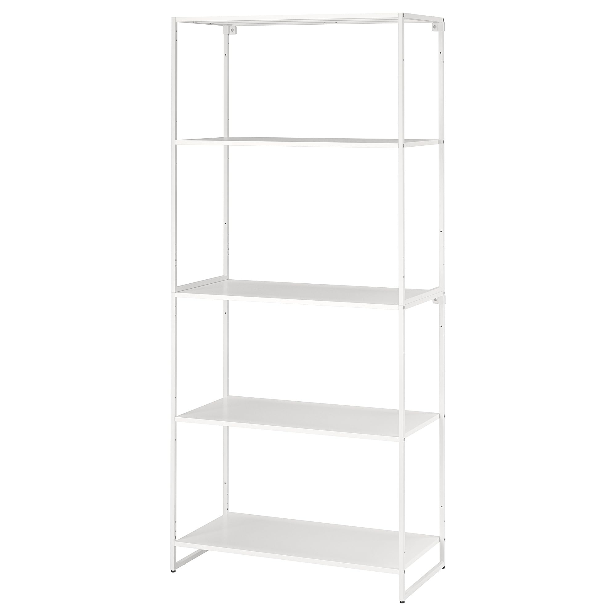 Étagère intérieur extérieur métal blanc pour résoudre le manque de place