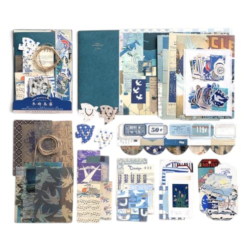 Image of WEMOL DIY 86 Pcs Vintage Aesthetic Scrapbooking Supplies Stickers