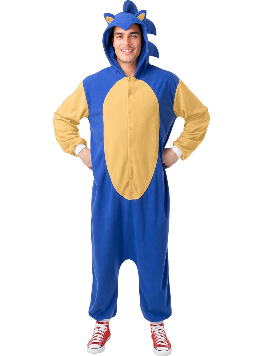 Funidelia Sonic Kostüm für Herren und Damen, Offizielle Lizenz, Games, Film und Serien - Verkleidung für Erwachsene für Partys, Karneval und Halloween