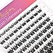 Wleec Beauty Eye Lash Clusters Wispy, 120PCS Individual Lashes Cluster D Curl Eyelash Clusters Natural, DIY Lash Extensions at Home (LC09, Mix 8-16mm)