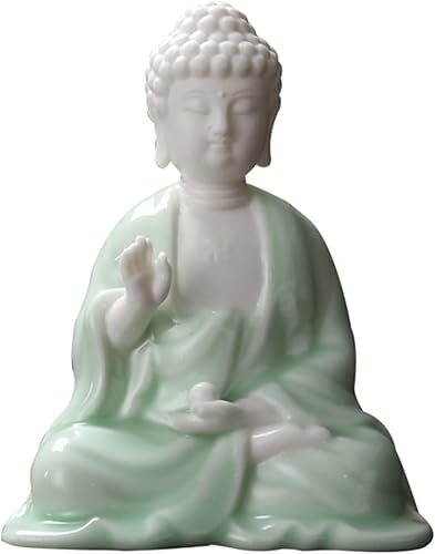 Estatua de Buda de cerámica Estatua de Buda Buda,Estatuas de Buda para decoración del hogar,Decoración Zen del estatuto de Buda,Decoración de Buda