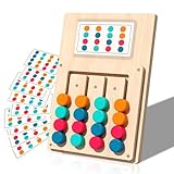 Spiele für Demenzkranke, Holz Demenz Spiele, Senioren Beschäftigung mit 12 Karten, Farb-Memory Demenz für Erwachsene Kinder und Demenz, Leicht Greifbar, Geschenke für Demenzkranke