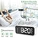 MOSUO Reloj Despertador Digital, USB Recargable Reloj Alarma Electrónico Pantalla LED Espejo...