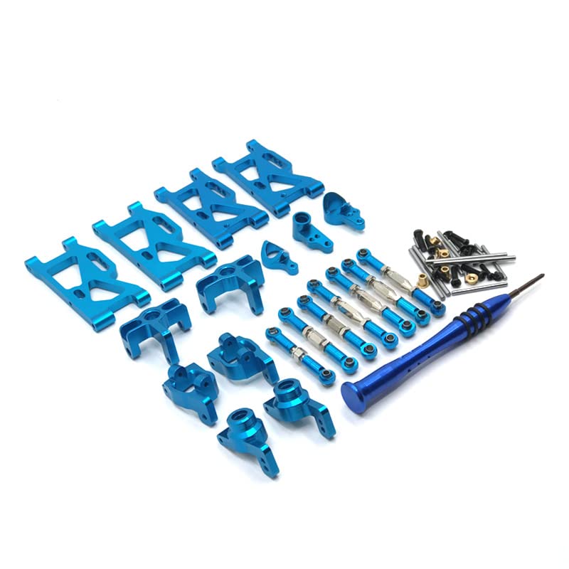 Metal Seven Sets of Accessories for WLtoy 144010 124019 124017-16-18 144001 02 Remote Control car(Blue)
