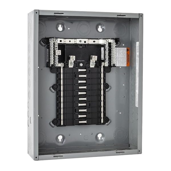 Load Center, 16 Spaces, 125A, 120/240V AC, Main Lug, 1 Phase, Mfr: QO116L125PG-A