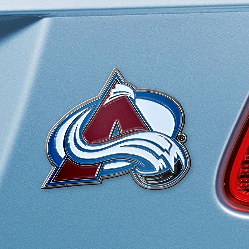 FANMATS 22209 Colorado Avalanche 3D Color Metal Emblem, Diecut Team Logo Auto Emblem