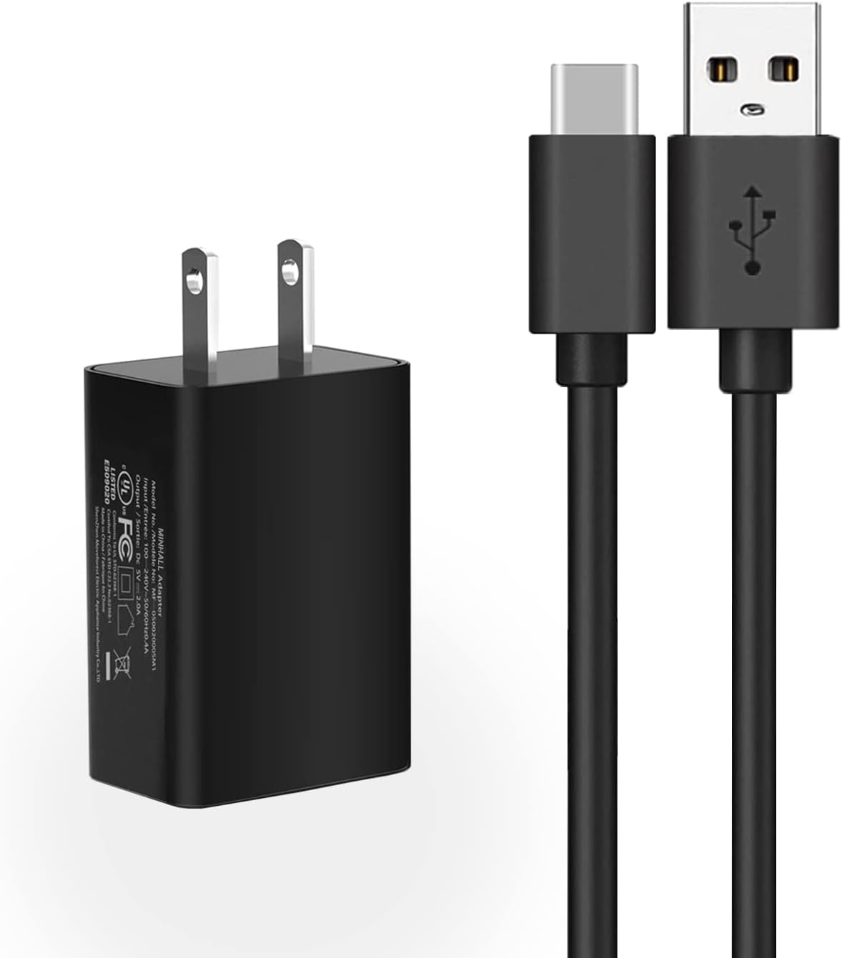 Massage Gun Charger for Hyperice Hypersphere Mini, Sharper Image PB01, Bob and Brad Q2 C2 T2 OL/DMS C2-D Mini Massage Gun Charger AC Adapter USB C Charging Cable Cord - UL Listed