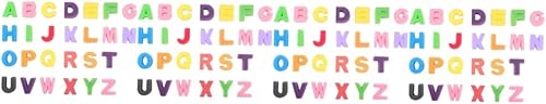 COHEALI Sellos del alfabeto, 104 piezas de sellos de esponja del alfabeto para sellos de letras, esponjas de pintura, graffiti, sello de esponja de