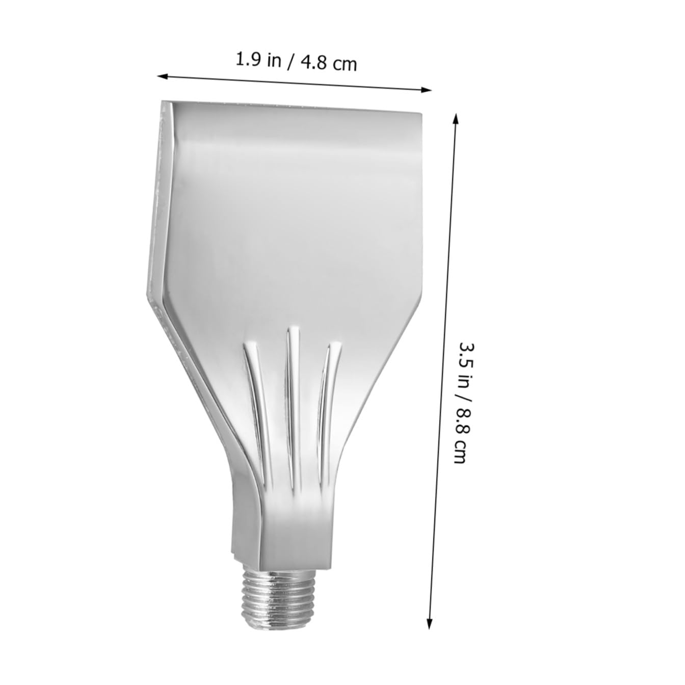ULTECHNOVO 10 Pezzi Ugello Piatto Ugello Soffiante Ugello Soffiante Ad Alto Impatto Distribuzione Della Ventola 1/4 Pollici Denti Esterni Costruzione in Lega Di Alluminio