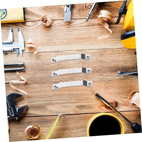 Image of HOMSFOU 100pcs Serrated Picture Hangers Heavy Duty Frame Hanging Hardware Screws Hooks for Secure Picture Display Any Wall
