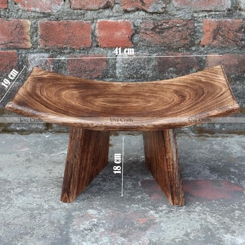 Banc de méditation rectangulaire fait à la main avec sac, banc de méditation Seiza/Zen en bois, banc de méditation incurvé/tabouret de méditation pliable/portable pour prière, bain – – Image 4