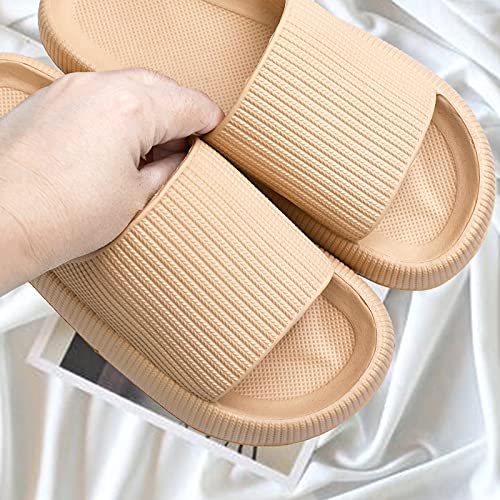 Slippers for Women and Men Non-Slip Quick Drying Open Toe Super Soft Thick Sole Sandals Home Shower Bathroom Slipper 5