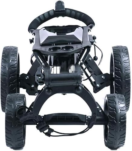 WaiDXn 4 Wheel Golf Push Cart-Folding Trolley - Lightweight, Compact Pull Caddy Cart, Easy To Open (Purple)(Purple) - Image 3