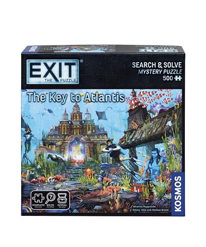 Thames & Kosmos EXIT: The Key to Atlantis Jigsaw Puzzle, Multi-color, 22 cm x 22 cm x 0.1 cm - Image 2