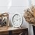 NIKKY HOME Vintage Table Clock, Metal White Table Clock Retro Non-Ticking Desk Clock Battery Operated Antique Clock for Bedroom Living Room Indoor Decoration