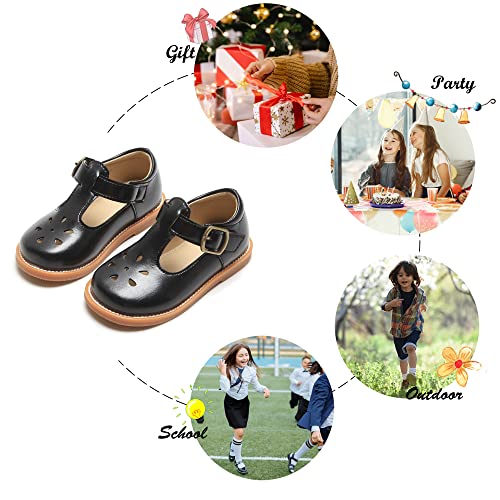 Image of Felix & Flora Toddler Little Girl Mary Jane Dress Shoes - Ballet Flats for Girl Party School Shoes