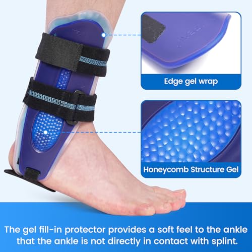 Ankle Stabilizer Brace for Sprain and Injury, Adjustable Support for Men and Women