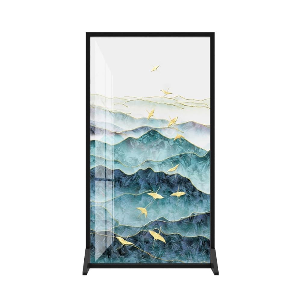 Privacy Screen Floor-standing Screen Partition Decoration Living Room Office Porch Creative Retro Exhibition Hall Seat Room Divider
