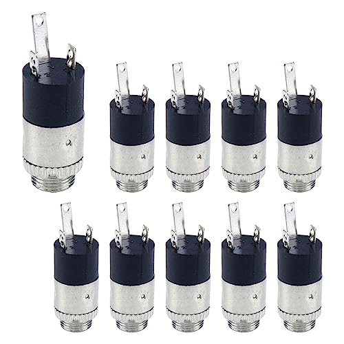 Mcredy PJ-392 3.5mm Stereo Headphone Audio Socket Stereo Panel Mount Jack Connector Pack of 10
