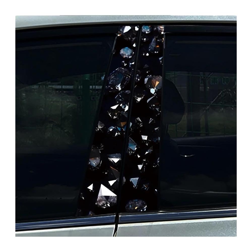 Decorative Items 2pcs Sexy Lady Lip Car Center Pillar Sticker Auto B Pillar Protective Film Sticker(D)