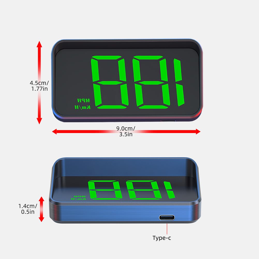 Affichage Tête Haute Voitures pour Mazda MX-5 MX5 RF ND NC NB NA 1989-2023, HUD, Peut être monté sur Le Pare Brise, Compteur Vitesse GPS, Affichage Vitesse,White light