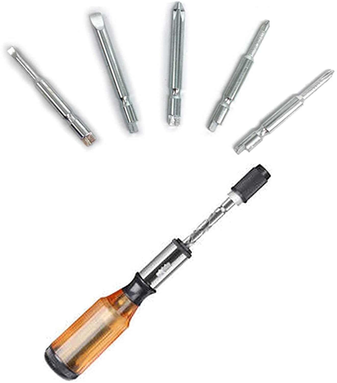 Buy Push Pull Ratchet Screwdriver,Portable Multipurpose Semi Automatic