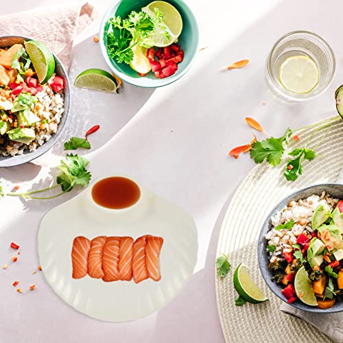 Set de 6 platos para salsa con forma de concha miniatura 3