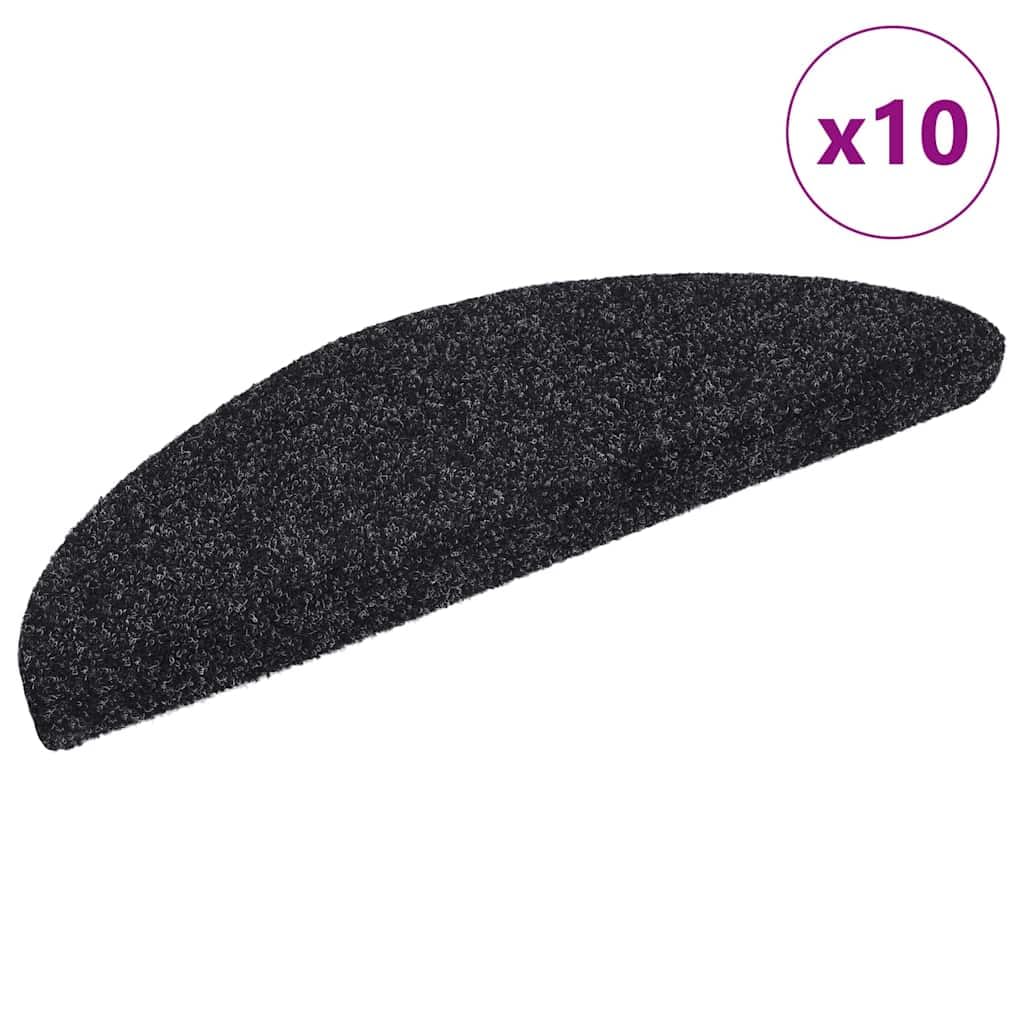 Maty Na Schody Samoprzylepne 10 Szt 56x17x3 cm Czarne Polipropylen