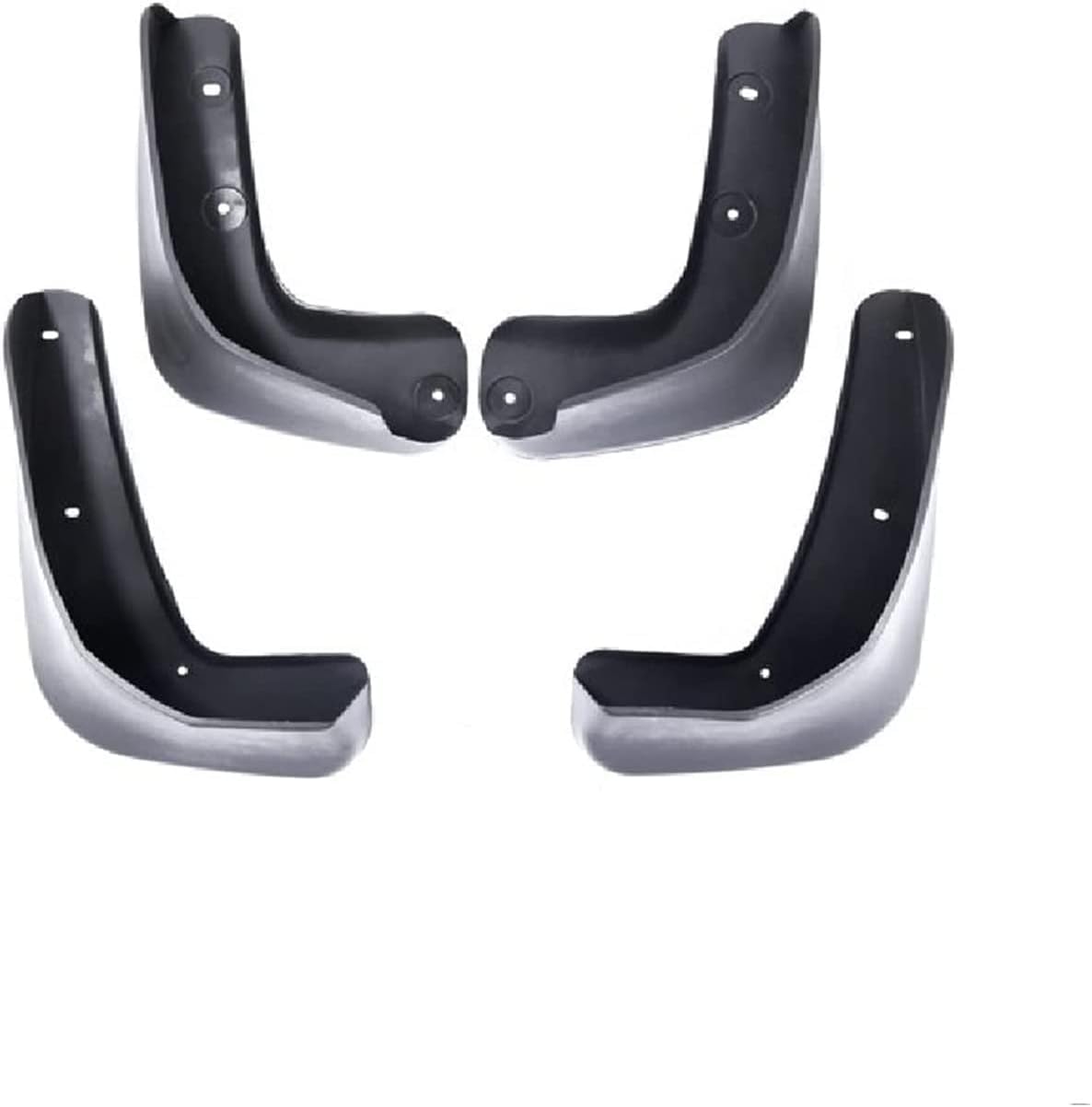 Rscbb Normal 4 Pcs Car Mud Flaps Splash Guards For Honda Fit Jazz 2009-2010 2E Generation, Easy Installation Mudguards Front Rear Mud Flaps Splashproof Waterproof Car Accessories