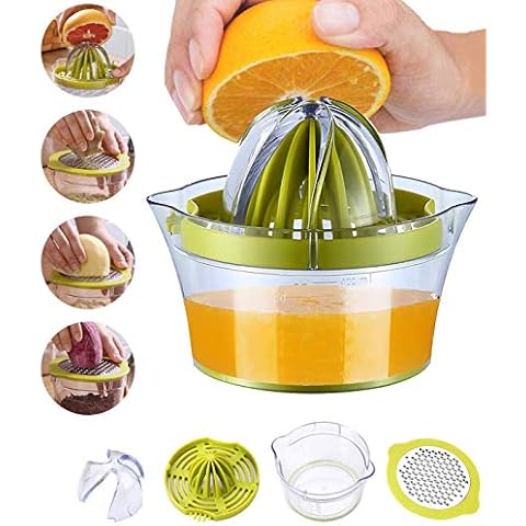 Snowpea Manual Citrus Juicer with Measuring Container Cover
