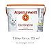 Produktbild Alpinaweiß - Das Original, 1 Liter, weiße Wandfarbe, höchste Deckkraft, deckt beim ersten Anstrich