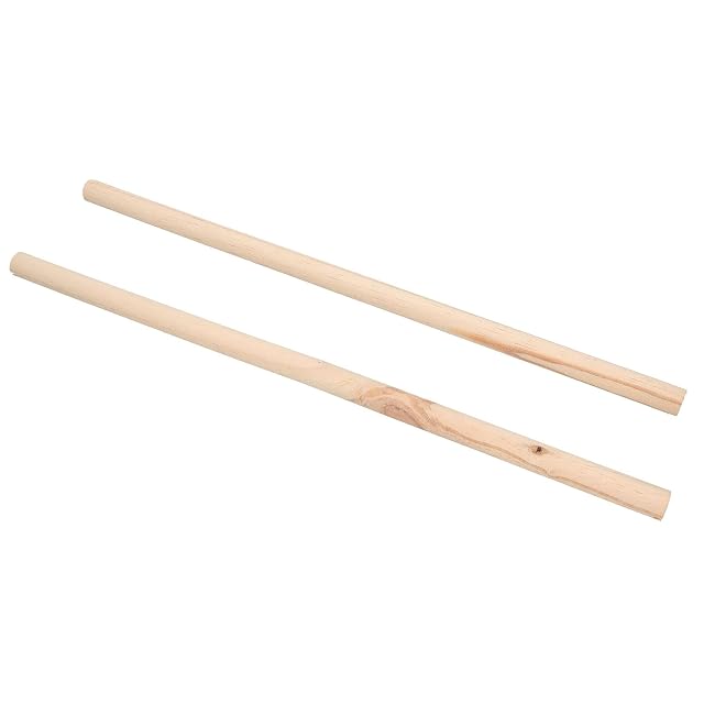 AB Tools 2 percas de madera para pájaros, canarios, periquitos, cacatúas, loros, jaulas de pájaros