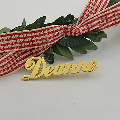 Name Brooch Pin Personalized Custom Made with Any Names for Women Girls Initial Gift 5