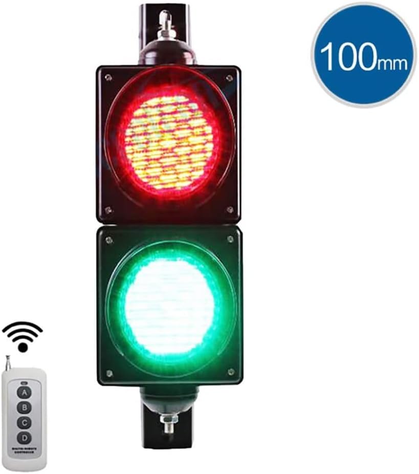 Creative Road Safety Signs,Traffic Signals Signs Lights with Remote Control, Car and Pedestrian Road Signs Traffic Light for Indoor and Outdoor (Color : 12/24V)