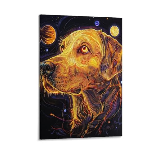 Labrador Retriever toile murale 30x45cm affiche de décoration pour salon et chambre