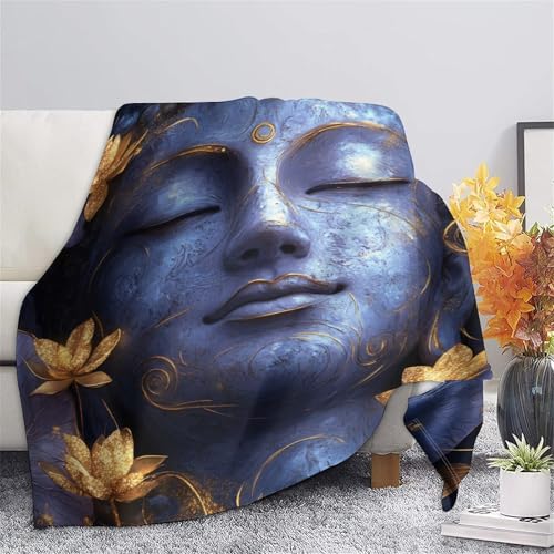 Couverture Buddha 150x200cm jeté de canapé chaud en microfibre zen - 5