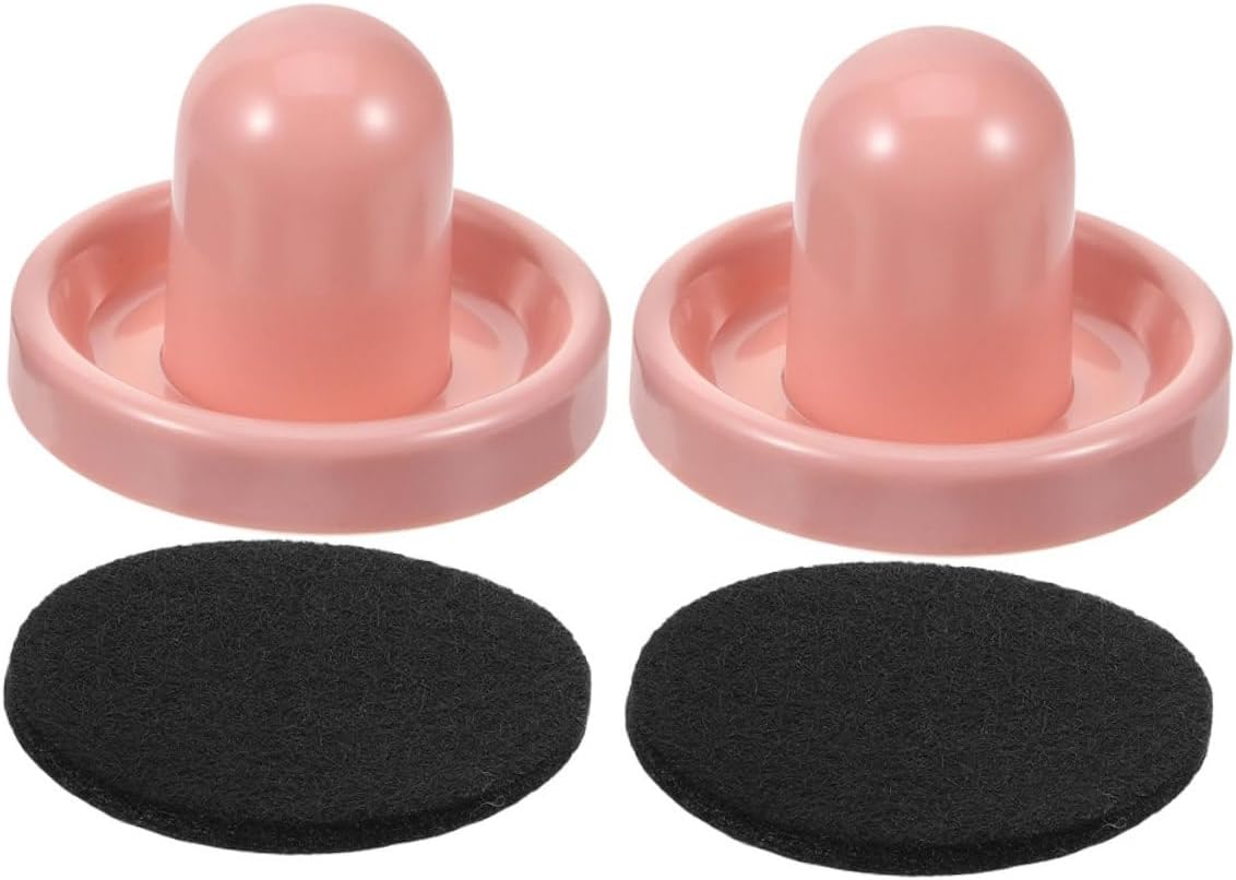 2pcs Enhanced Air Hockey Performance Pusher Replacement Hockey Machine Accessories Set Brush Game Table Parts