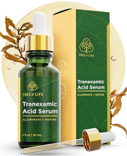 Image of Tree of Life Tranexamic Acid Serum for Face - Tranexamic Acid for Dark Spots, Dark Spot Remover for Face, Brightening Glow Serum with Niacinamide, Beginner Friendly, 1 Fl Oz