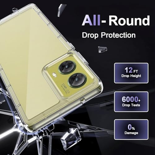 Image of REALCASE Silicone Moto G85 5G Back Cover Case, Scratch Resistant Protective Crystal Clear Transparent Shock Proof Bumper Back Cover Case for Moto G85 5G