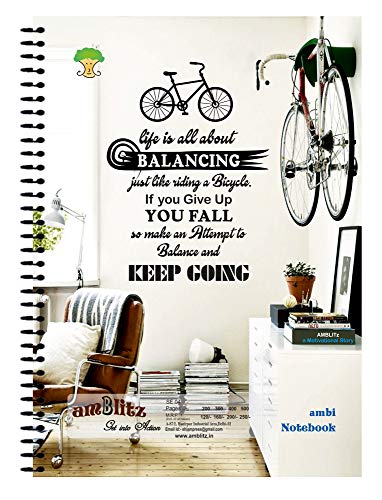 Image of Amblitz UPSC Mains Answer Sheet, Blank for Practice (A4-200 Page, Pack of 2) & Amblitz Unruled Spiral Notebook (A4, 400 Pages) 70GSM