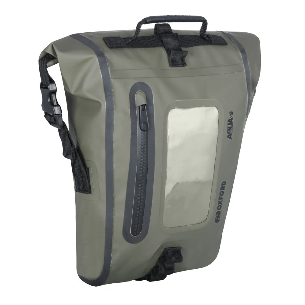Oxford Aqua M8 Sac de réservoir magnétique imperméable Noir/Kaki