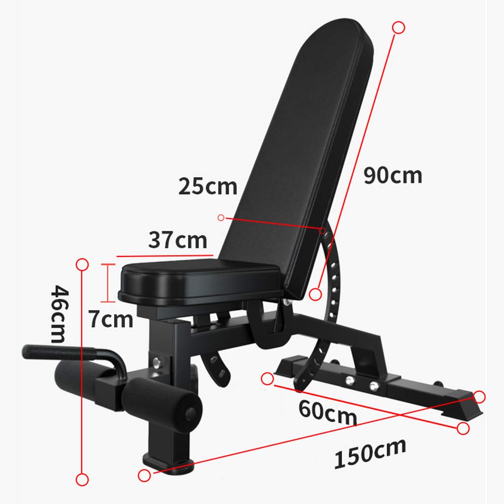 Panche pesiPanca con Manubri, Uomini e Donne Home Sit-up Attrezzature per Il Fitness Su Tavola Supina Sedia per Fitness a Casa, Tubi Addensati, Elevata Capacità di Carico, per Palestra