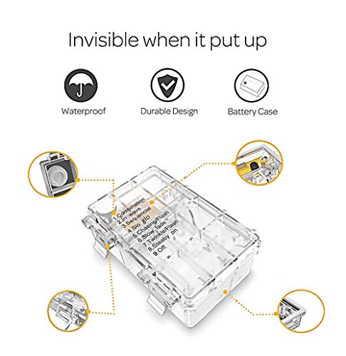 Led String Lights,2 Pack 16Ft Led Rope Lights Battery Operated With Remote Timer 8 Mode Dimmable Fairy Lights Waterproof Lights For Outdoor Home Thanksgiving Christmas Decor-Warm Light #TOP2