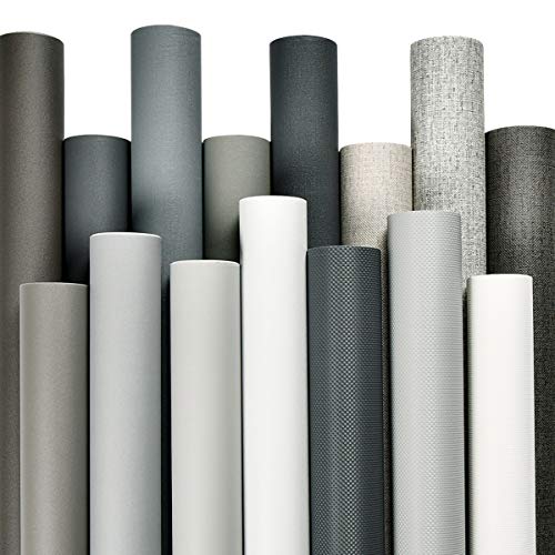 Papel Adhesivo para Muebles bandezid Gris 60cmx3m Vinilo Impermeable de Cocina 8