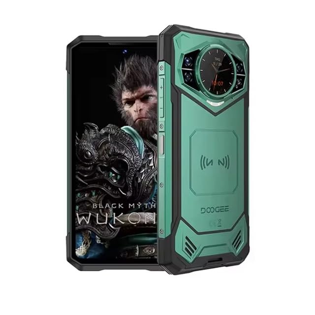 DOOGEE S200 X 5G Smartphone Robusto Android 14,32 GB (12 + 20) RAM+ 512 GB ROM, 6.72' FHD+120Hz, cámara Triple de 100MP AI, batería 10100mAh /33W, Wi-Fi 6/NFC/GPS (Verde)