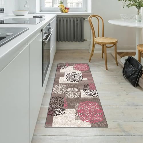 Alfombra de pasillo antideslizante y lavable atrapasuciedad 5