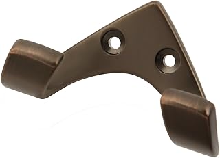 Hickory Hardware P25023-RB Double Coat Hook, 0.75-Inch, Refined Bronze